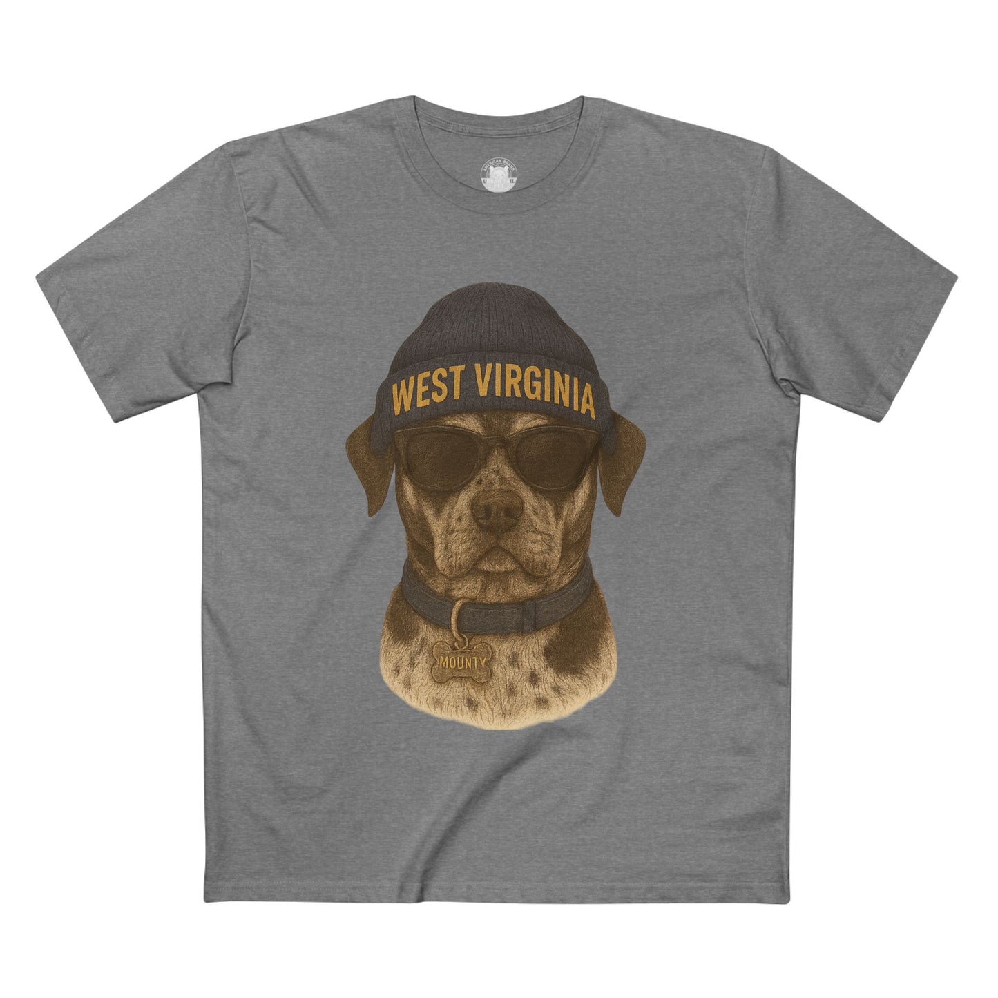 West Virginia Dog Graphic Tee, Cool Pet Lover Shirt, Casual Casual Wear, Fun Gift for Dog Owners, Summer Fashion