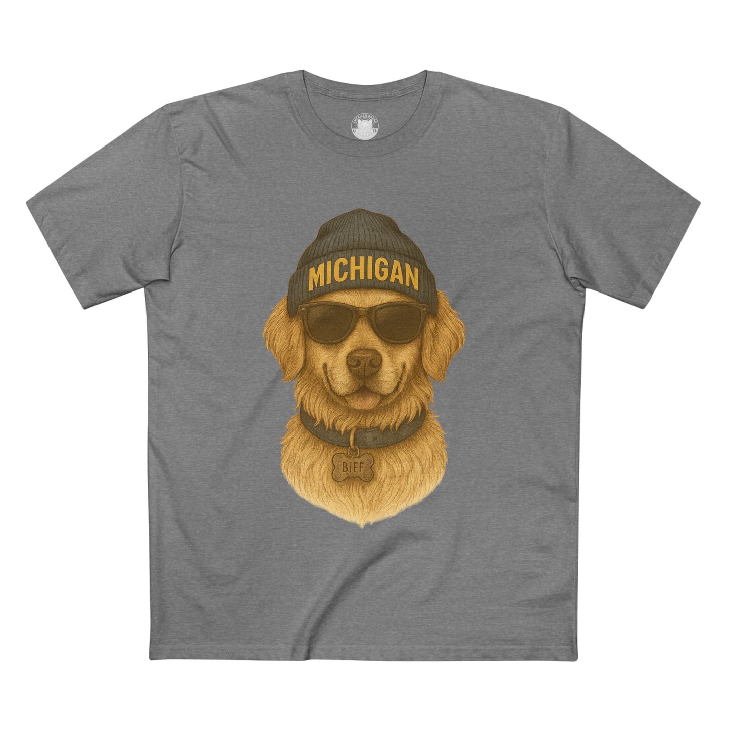 Michigan Dog Graphic Tee, Funny Pet Lover Shirt, Cute Dog Apparel, Gift for Dog Owners, Casual Everyday Wear