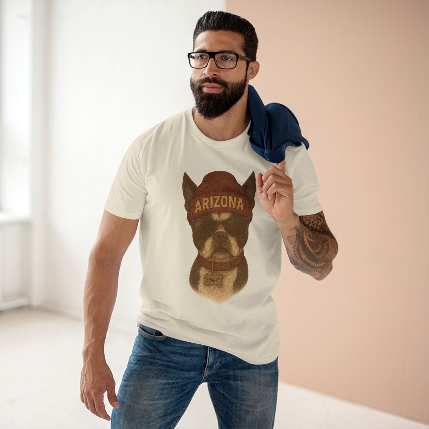Arizona Dog Graphic Tee, Cute Pet Lover Shirt, Casual Wear, Gift for Dog Owners, Arizona Merchandise, Animal Lover Gift