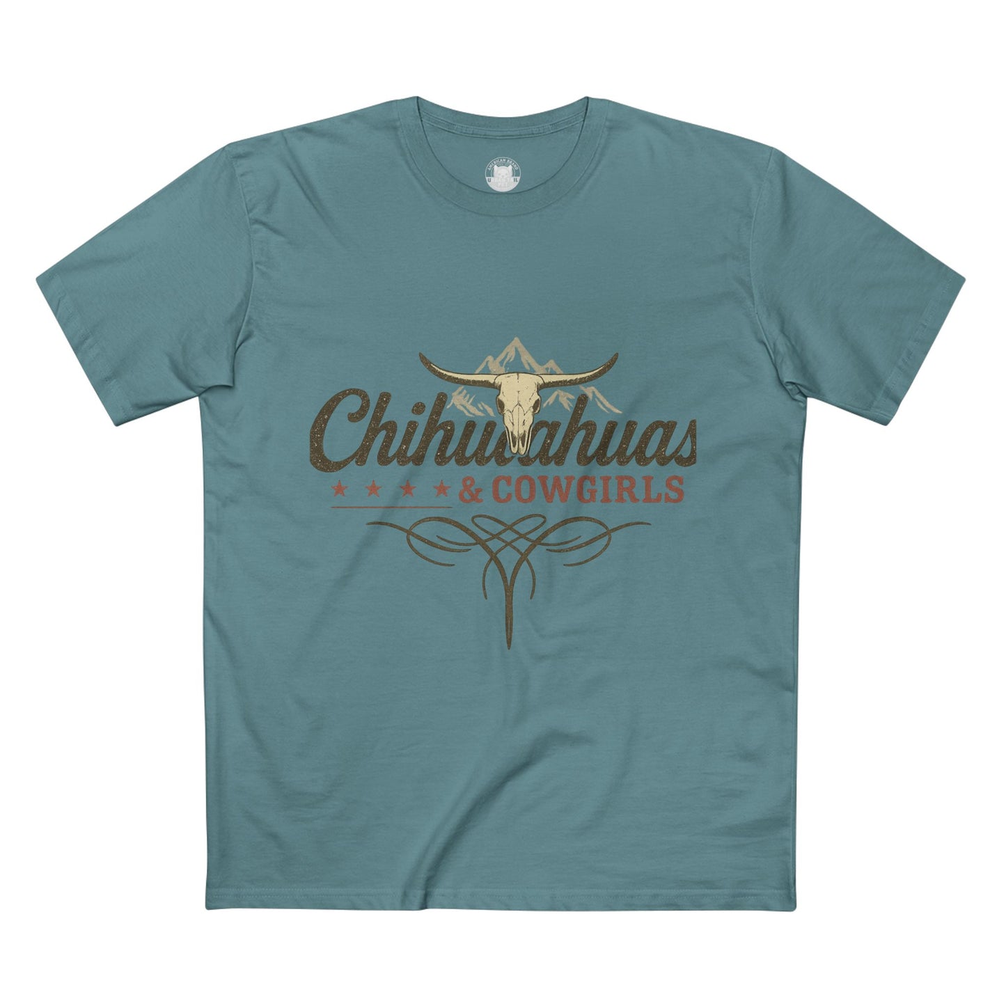 Chihuahuas & Cowgirls Tee, Casual Graphic Tee, Dog Lover Gift, Western Fashion Top, Birthday Gift, Country Style Apparel
