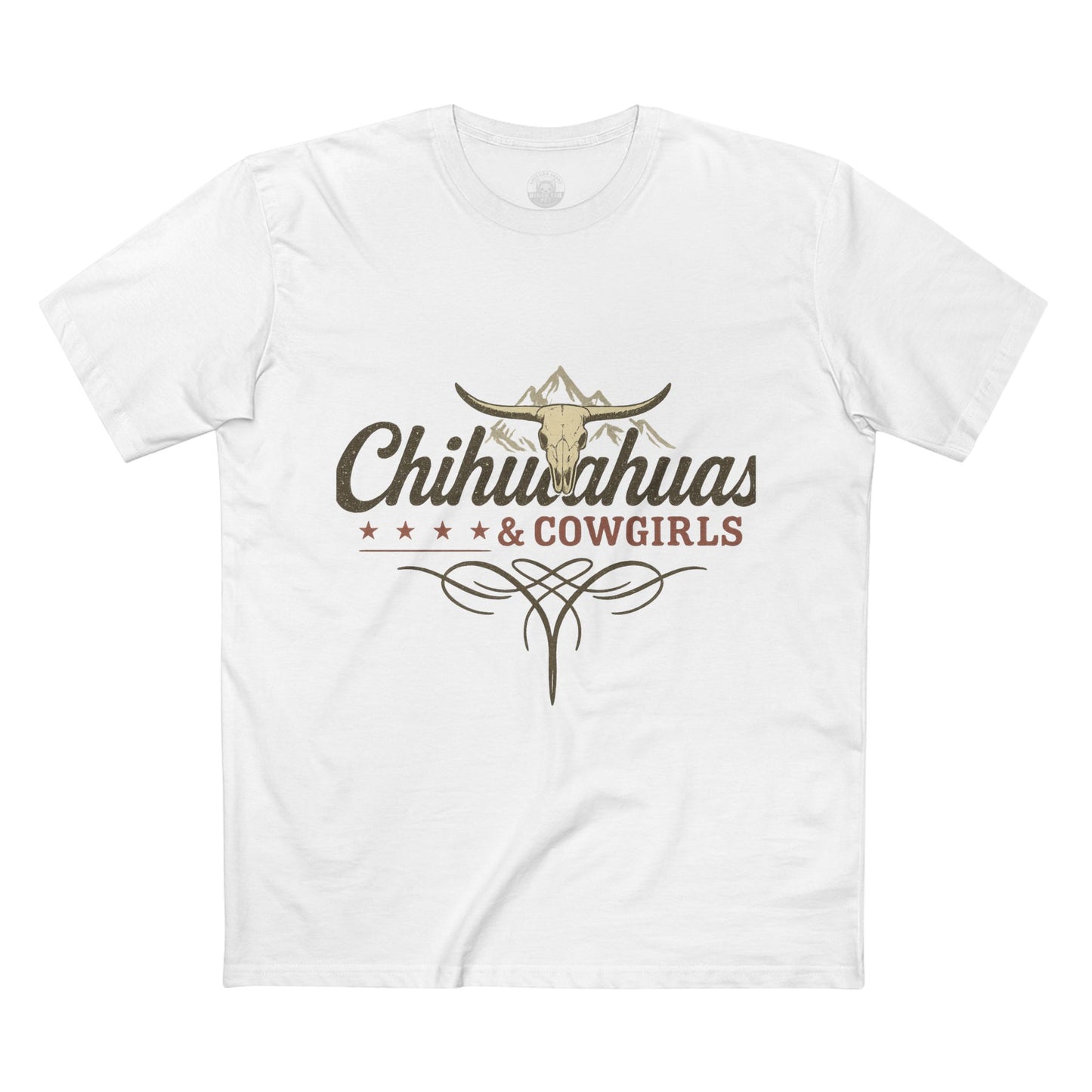 Chihuahuas & Cowgirls Tee, Casual Graphic Tee, Dog Lover Gift, Western Fashion Top, Birthday Gift, Country Style Apparel
